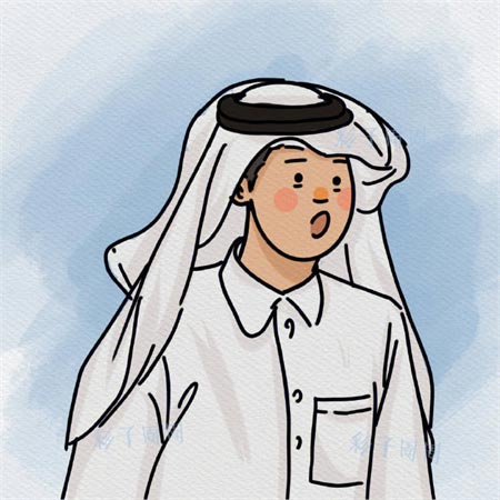 世界杯卡塔尔王子卡通头像大全，相信未来会拥有王子那样的财富