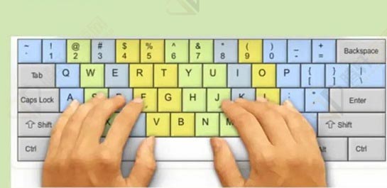 键盘打字时如何正确放置手指？键盘打字时正确放置手指教程