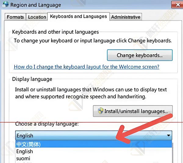 win7系统英文版如何改为中文版？Windows7英文语言修改为中文语言方法图文教程