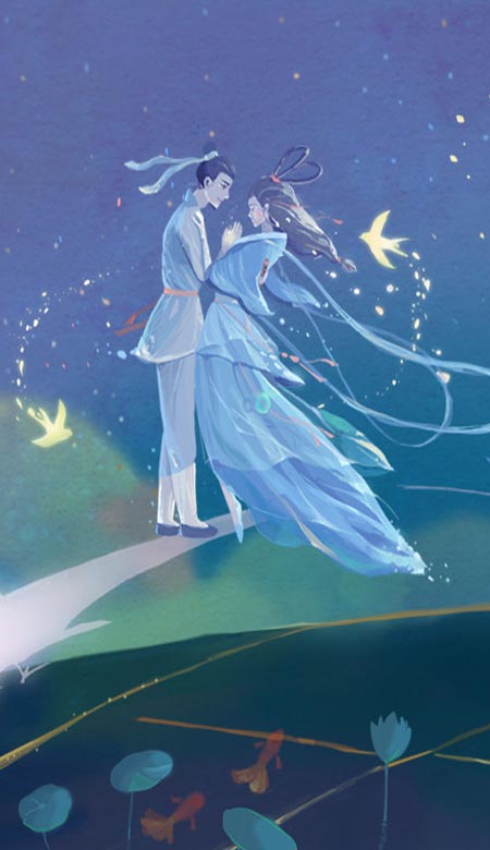 七夕节壁纸浪漫又好看的星空，七夕节专属的唯美壁纸大全