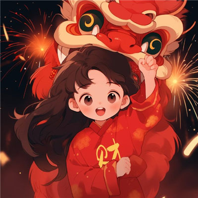 2024龙年喜庆吉祥的新年红火头像，即使年年不见也要岁岁平安