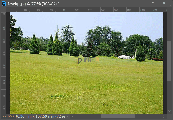 Adobe Photoshop2022怎么把草地变成雪地效果第3步