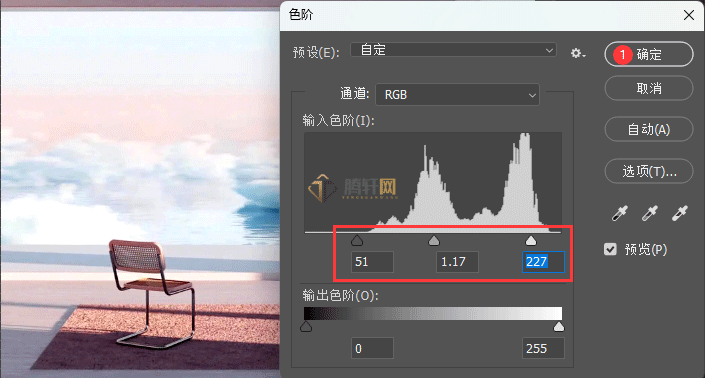 Adobe Photoshop2022怎么给图片调色阶第3步