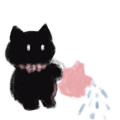 动漫黑猫的情侣头像一左一右，可可爱爱的黑猫情侣头像合集