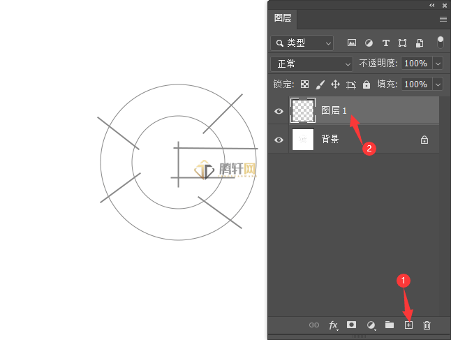 Adobe Photoshop绘制一个G图标第5步