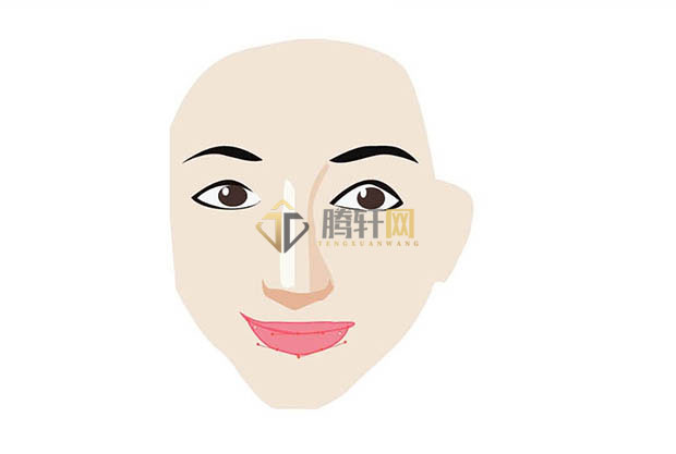 Adobe Illustrator软件如何设计围巾女孩头像第4步