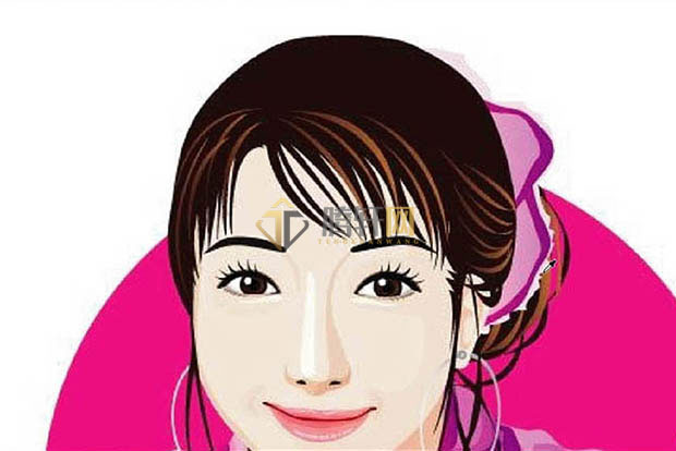 Adobe Illustrator软件如何设计围巾女孩头像第8步