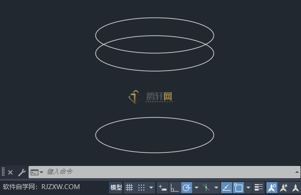 Auto CAD2024绘制圆形盒子的方法第4步