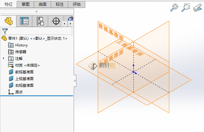 SolidWorks绘制草图矩形的方法第1步